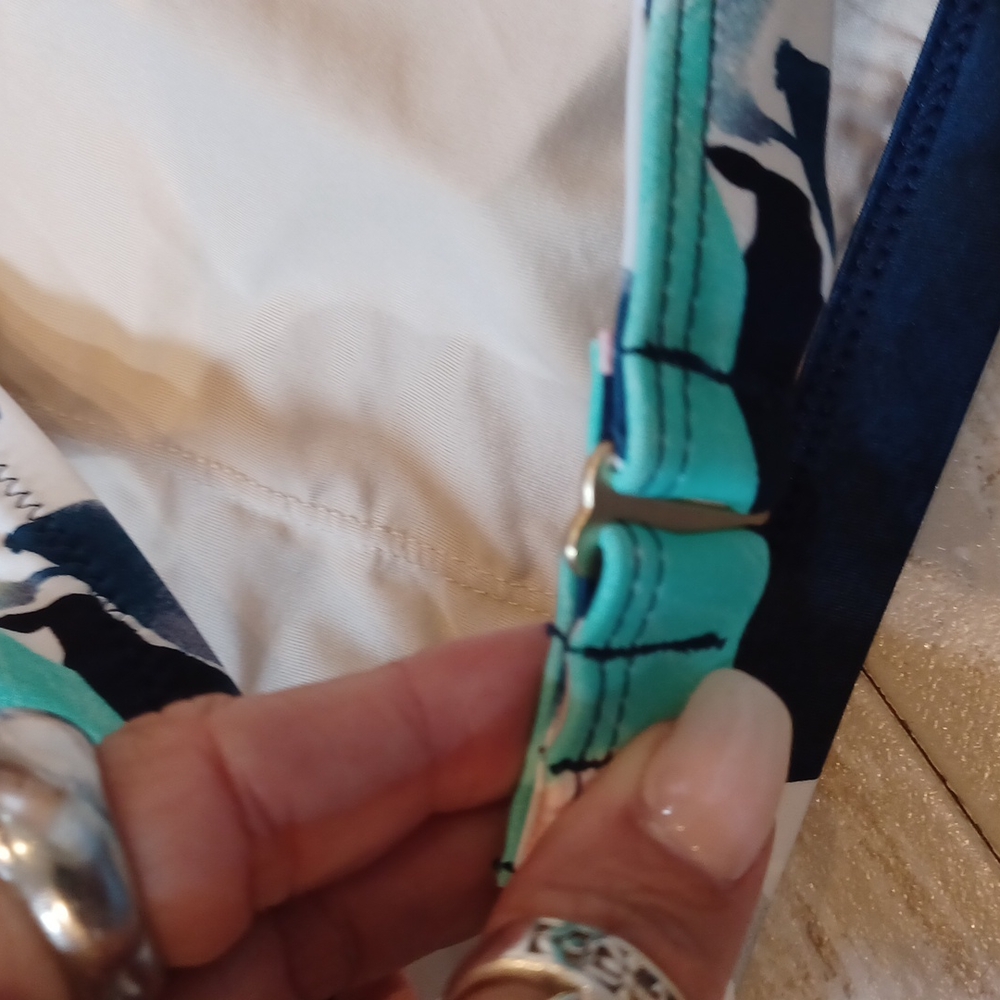 New Coastal Blue One Shoulder Bikini Top - Picture 6 of 9